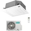 Hisense Mono Split Cassetta 90x90 24000 Btu ACT71UR4RJC8 AUW71U4RK8 Turbo Condizionatore Monofase 220 v R-32 WiFi Opz