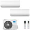 Midea Dual Split 9+9 Btu Xtreme Pro WF M2OH-14HFN8-Q MSAGBU-09HRFN8 MSAGBU-09HRFN8 Condizionatore R-32 WiFi A++ A+