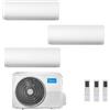 Midea Trial Split 9+9+12 Btu Xtreme Pro WF M3OG-21HFN8-Q con 2 unità MSAGBU-09HRFN8 + MSAGBU-12HRFN8 Condizionatore R-32 WiFi