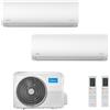 Midea Dual Split 9+9 Btu Xtreme Pro GREEN M2OH-14HFN8-Q MSAGBU-09HRFN8/GR MSAGBU-09HRFN8/GR Condizionatore R-32 WiFi A++ A+