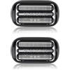BESTBOMG Testina di ricambio 53B compatibile con rasoi Braun Series 5/6 5020cs 5018s 5035s 5049cs 5050cs 6020s 6040cs 6075cc 6072cc 6090cc, confezione da 2