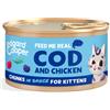 Edgard&Cooper Cat Kitten Chunks Merluzzo e Pollo Bocconcini in Salsa - Edgard&Cooper - Cat Kitten Chunks Merluzzo e Pollo Bocconcini in Salsa - 85GR