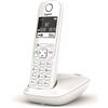 Gigaset AS690 White Telefono Portatile Cordless con Vivavoce Alta Qualità, Tastiera Illuminata ed Ampio Display, Black List, Lista Chiamate Fatte, Ricevute - SMAS690W