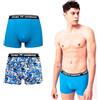 DOUBLE M, Confezione da 2, 4, 6, 8 Boxer Brief da Uomo in Cotone, Boxer Brief Comodi, Boxer Brief da Uomo Multicolore, Boxer Brief Stampati, Slip con Elastico in Vita, Taglie S,M,L,XL,XXL