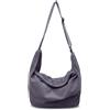 BOZIEE Borsa a tracolla unisex, grande da donna, in tessuto, per uso quotidiano, ufficio, scuola, viaggi, grigio.