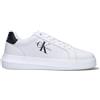 CALVIN KLEIN JEANS Sneaker uomo bianca/nera in pelle