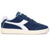 DIADORA Sneaker uomo blu/bianca in suede