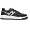 HOGAN Sneaker donna nera/argento in pelle