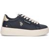 U.S. POLO ASSN. Sneaker donna blu/beige