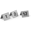Hendi Targhette numerazione tavoli, HENDI, Numero 1-12, 50x35x(H)40mm