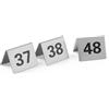 Hendi Targhette numerazione tavoli HENDI Numero 37-48 in acciaio inox 50x35x(H)40mm