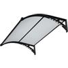 BIACCHI GIANFRANCO Garden Friend Pensilina a Led Policarbonato e Abs 100x150 cm Spessore 5,2 mm Nero