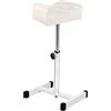 Kalolary Poggiapiedi regolabile in altezza per pedicure, manicure, salone e spa (bianco)