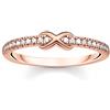 Thomas Sabo Anello da donna argento 925 22 zirconi 54 oro rosa 32017880