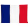 aricona Bandiere di aricona - bandiera della Francia, resistente alle intemperie con 2 occhielli in metallo - bandiera nazionale francese 60 x 90 cm, tricolore