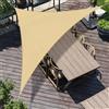 SUNNY GUARD Tenda a Vela Triangolare 3x3x4.25m HDPE,Vela ombreggiante parasole Traspirante Protezione Raggi UV per Giardino Esterno terrazza,Sabbia