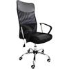 FENIXSHOP24 - Sedia da ufficio scrivania con Rotelle Girevoli e braccioli ergonomica. reclinabile e con altezza regolabile imbottita e rete traspirante cod-950A