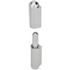 Ganter Normelemente GN 128.2-100-NI - Cerniera sospesa in acciaio inossidabile, argento, lunghezza: 100 mm