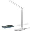 LQWELL Lampada da Scrivania a LED Materiale Metallico Dimmerabile, 5 Colori 10 Livelli di LuminositÀ, Lampada da Comodino Gradevole Alla Vista, Controllo Touch e Funzione di Memoria per Ufficio