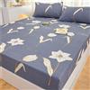Odot Set Lenzuolo e Federa, Lenzuolo Coprimaterasso con Angoli profondità Lenzuola sotto per Bambino Adulto, Singolo Matrimoniale e Una Piazza e Mezza (180x200x30cm,Fiore di Giglio)