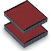 Trodat - Cartucce di Ricambio 6/4924 per Timbri Trodat Printy 4924, 4940, 4724 e 4740, confezione da 2 Tamponi, Colore Rosso, Forma Quadrata 40 x 40 mm, Inchiostro Indelebile