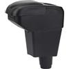 YJYWZH Bracciolo per Dacia Logan Sandero 2 2012-2020 con Portabicchieri | 6 Porte USB, Portabicchieri, Doppio vano portaoggetti, Effetto fibra di carbonio, Bracciolo centrale, Pelle PU
