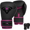 Islero Guanti da boxe per bambini neri opachi da fitness 4oz 6oz Sacco da boxe rosa ragazza junior MMA Muay Thai ragazzo arti marziali Kick Boxing Sparring allenamento combattimento