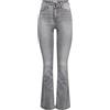 ONLY Onlwauw HW Flare Bj692 Jeans a Vita Alta, Denim Grigio Medio, (M) W x 34L Donna