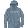 Carhartt Loose Fit Midweight Logo Graphic Sweatshirt Felpa con Cappuccio, Blu, XL Uomo