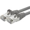 1aTTack.de 1aTTack - Cavo Patch di rete CAT 5e con schermatura FTP con 2 spine RJ45 grigio 30m 30 Metri