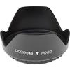 CABLEPELADO Paraluce per Obiettivo 49 mm | Cappuccio per Obiettivo 49 mm | Paraluce a Tulipano | Compatibile con Canon, Nikon, ecc. | Adatto per 49 mm