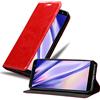 Cadorabo Custodia Libro per Samsung Galaxy J6 2018 in ROSSO MELA - con Vani di Carte, Funzione Stand e Chiusura Magnetica - Portafoglio Cover Case Wallet Book Etui Protezione