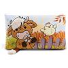 NICI cuscino di peluche bovino delle Highlands McMooray & Pulcino Eggwina 43x25cm bianco - Soffice cuscino morbido per bambini, bambine, neonati e amanti dei peluche, all'asilo o in viaggio - 61120