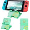 DLseego Supporto Compatibile con Switch/Switch OLED/Switch Lite,Supporto Pieghevole per Switch dal Design Compatto Regolabile per Console Switch,Verde