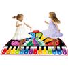 ZIPPY MAT Tappetino per pianoforte per bambini, tastiera musicale gigante da pavimento, 10 canzoni integrate, 8 strumenti, include un libro di canzoni, regalo di danza per bambini, ragazze e ragazzi.