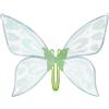 Vibbang Ali Fata Bambina, Ali di Fata Donna Principessa, Ali di Fata a Farfalla Glitter Costume Farfalla, per Compleanno Carnevale Natale Halloween, Costume di Angelo per Ragazze (Verde)