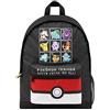 Pokémon Zaino Scuola Elementare Media Gadget Originale Pikachu Pokeball (Nero/Rosso One Size)