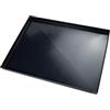 G.T. INOX TEGLIA RETTANGOLARE DI TIPO PROFESSIONALE IN FERRO BLU DIAMANTATA dimensioni 60x40 cm parete laterale dritta alto 2 cm con X di rinforzo anti-deformazione sul fondo