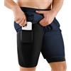 Niksa 1 Pezzi 2 in 1 Sport e Allenamento Fitness Shorts Pantaloncini Running Uomo Pantaloncini Palestra Pantaloncini da Corsa Pantaloncini Uomo Corsa, Blu Navy, XL