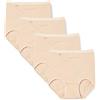 Sloggi Basic+ Maxi 4p Slip, Beige (Skin), 7 (Pacco da 4) Donna