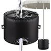 Qivine 40L Borsa Pesi Base Ombrellone da Giardino Fino a 50 Libbre Borsa per Pesi per Ombrellone con PVC Maniglie Pieghevole Pesi per Gazebo per Ombrelloni Spiagge Terrazzi