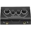WANGCL Mixer portatile per karaoke 2 ingressi microfono audio digitale suono karaoke mixer eco per intrattenimento per feste in famiglia
