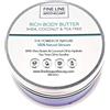 Fine Line Apothecary 100% Naturale BURRO DI KARITÉ - CON OLIO DI COCCO E ALBERO DEL TÈ - 100 ml di Fine Line Apothecary. PER IL CORPO ED I CAPELLI. Idrata e Ammorbidisce Pelle Secca. Ripara Capelli, Unghie e Cuticole