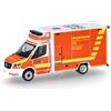 herpa modellino auto Mercedes-Benz Sprinter 18 ambulanza, miniatura in scala 1:87, pezzo da collezione, Made in Germany, modello in plastica.