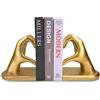 Kityemo Fermalibri decorativi oro- Fermalibri scultura mani a cuore, fermalibri creativo e supporto per libri - Perfetto per soggiorno, decorazione domestica e divisori per scaffali da ufficio
