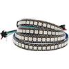 Tesfish Striscia LED WS2812B 5V, RGB Strisce Pixel 1M 144LEDs/M IP30 Flessibile Nero PCB Pieno di Colori Nastri Intelligente per Decorazione Pubblicitaria Progetti DIY