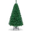 GIANTEX Albero di Natale Verde 150/180/210/240 cm Folto Sintetico, Albero di Natale per Feste, Case, Uffici, Negozi, Bar, Supporto in Ferro, Rami Spessi