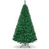 Giantex Albero di Natale Verde 150/180/210/240 cm Folto Sintetico, Albero di Natale per Feste, Case, Uffici, Negozi, Bar, Supporto in Ferro, Rami Spessi