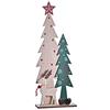 DKD Home Decor Decorazione Natalizia del Marchio Rosso e Verde in Legno MDF (12 x 5 x 32 cm)