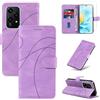 Reshias Cover per Honor 200 Lite 5G con 1 Pezzo Vetro Temperato Pellicola Protettiva, Pelle PU e Flip Custodia, Funzione Supporto e Portafoglio Caso (Viola)